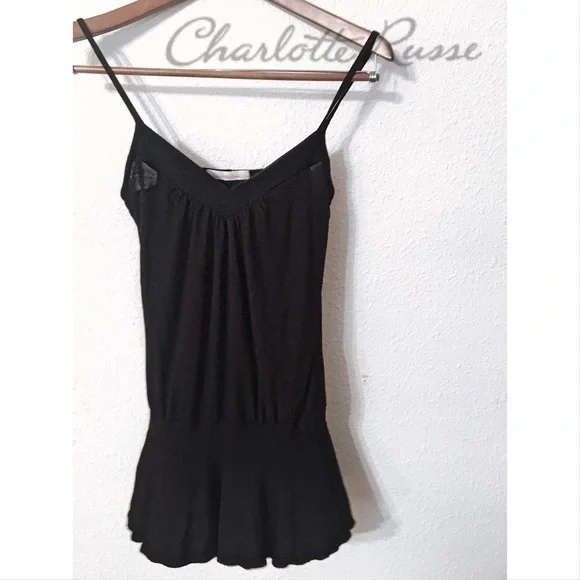 Charlotte Russe peplum swing tank top - Picture 1 of 4